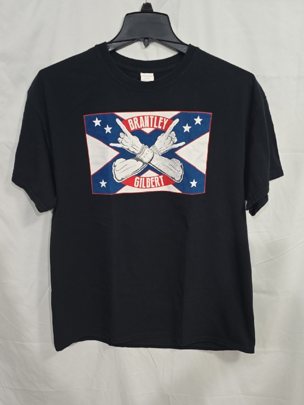 Gildan Brantley Gilbert Mens Xl Black T-Shirt with Graphic Cotton